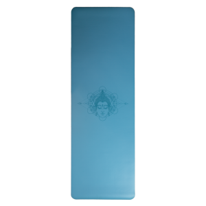 Buddhás jógamatrac  természtes PU gumi bevonattal/kék - Kék Buddhás jógamatrac  természtes PU gumi bevonattal/kék - Kék