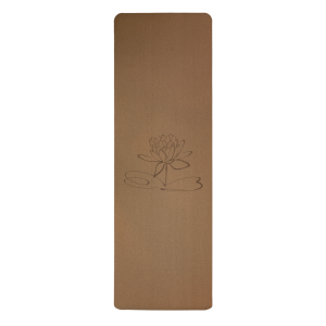 Öko-barát parafa jógamatrac lótusszal  Öko-barát parafa jógamatrac lótusszal