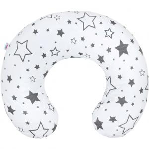 Szoptató párna New Baby szürke csillagok Szoptató párna New Baby szürke csillagok